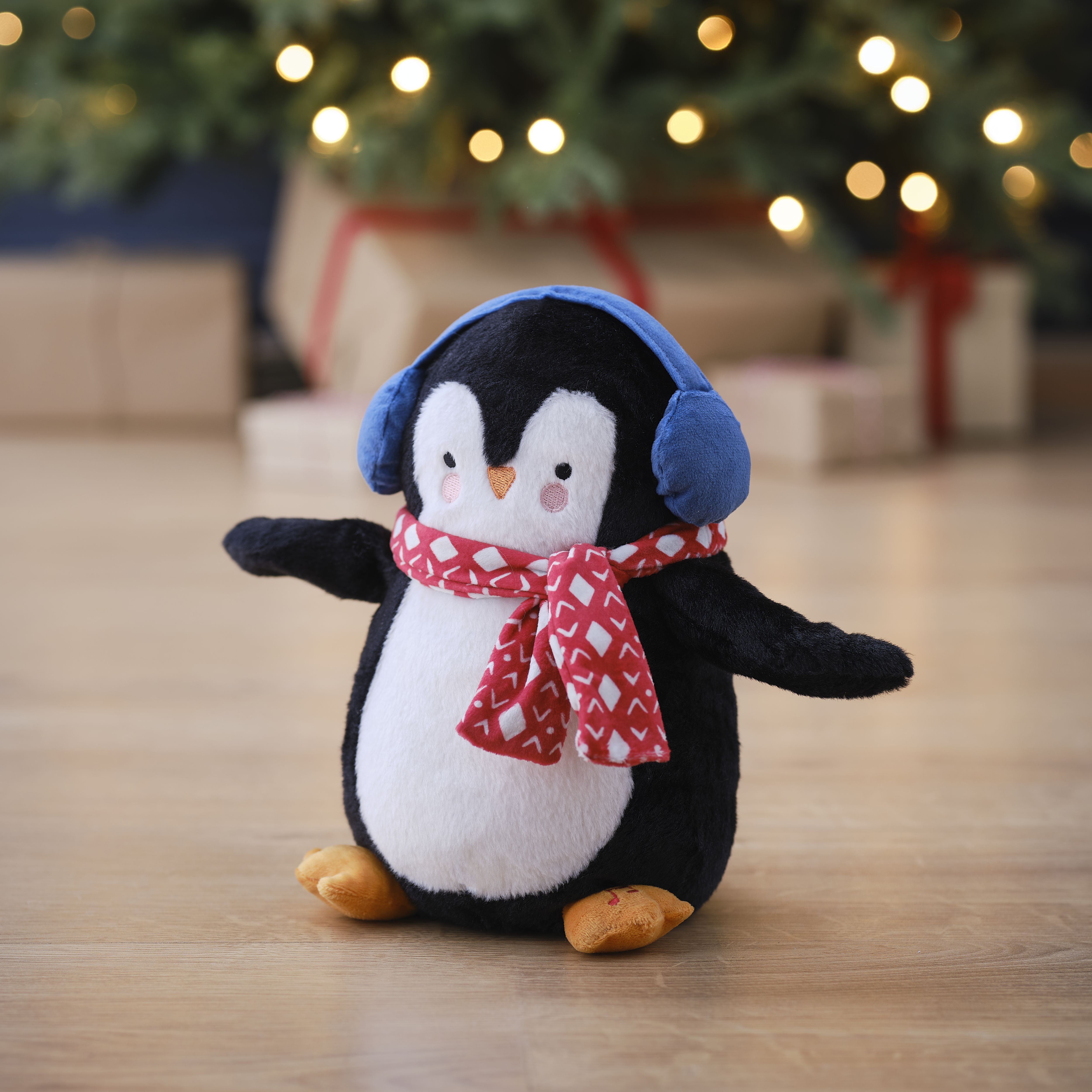 Battery-powered Sings flaps wings Multicolour Penguin character