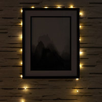 Battery-powered Warm white 50 LED Indoor String lights
