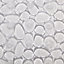 Batumi Transparent Polyvinyl chloride (PVC) Non-reversible Slip resistant Square Bath mat, (L)520mm (W)520mm (T)5mm
