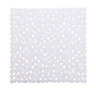 Batumi White Polyvinyl chloride (PVC) Non-reversible Slip resistant Square Bath mat, (L)520mm (W)520mm (T)5mm