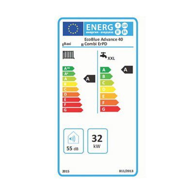 Baxi Ecoblue Advanced 40 Combi Boiler, 40kW | DIY at Bu0026Q