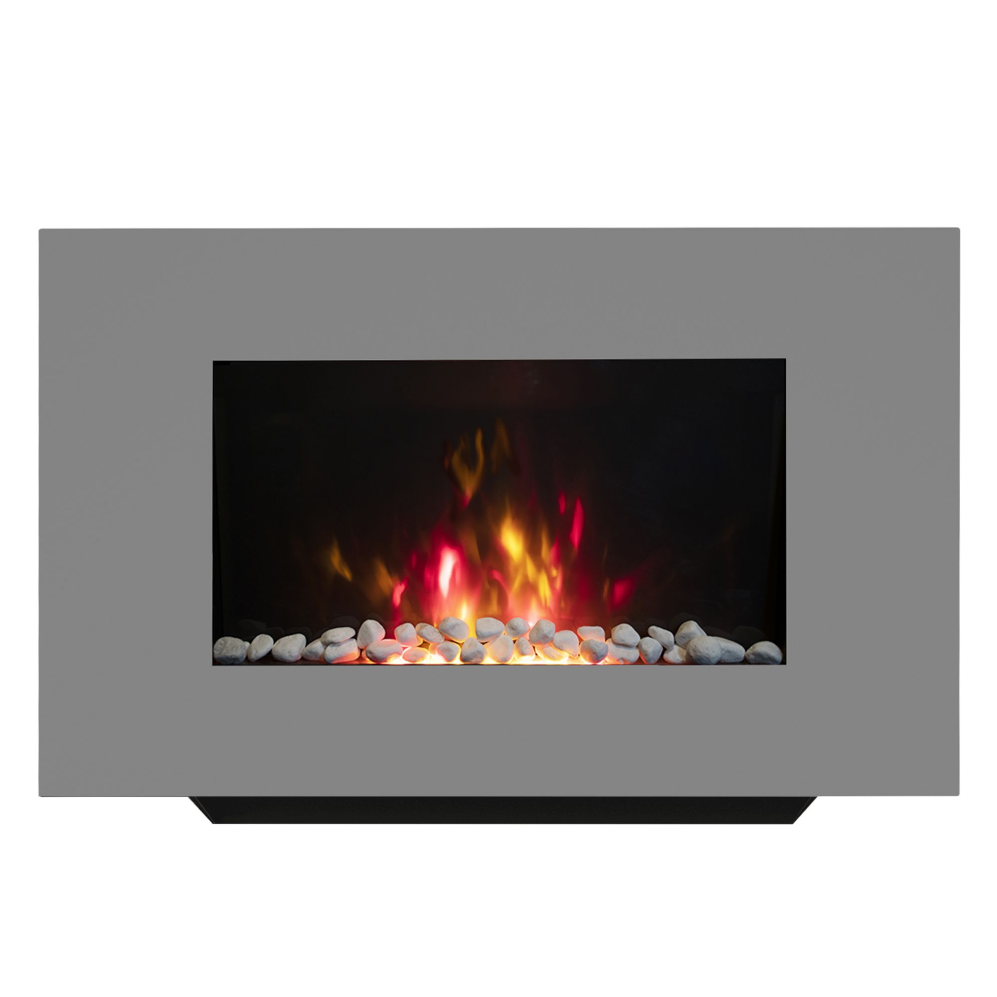 Be Modern Abington 2kW Grey Glass effect Electric Fire