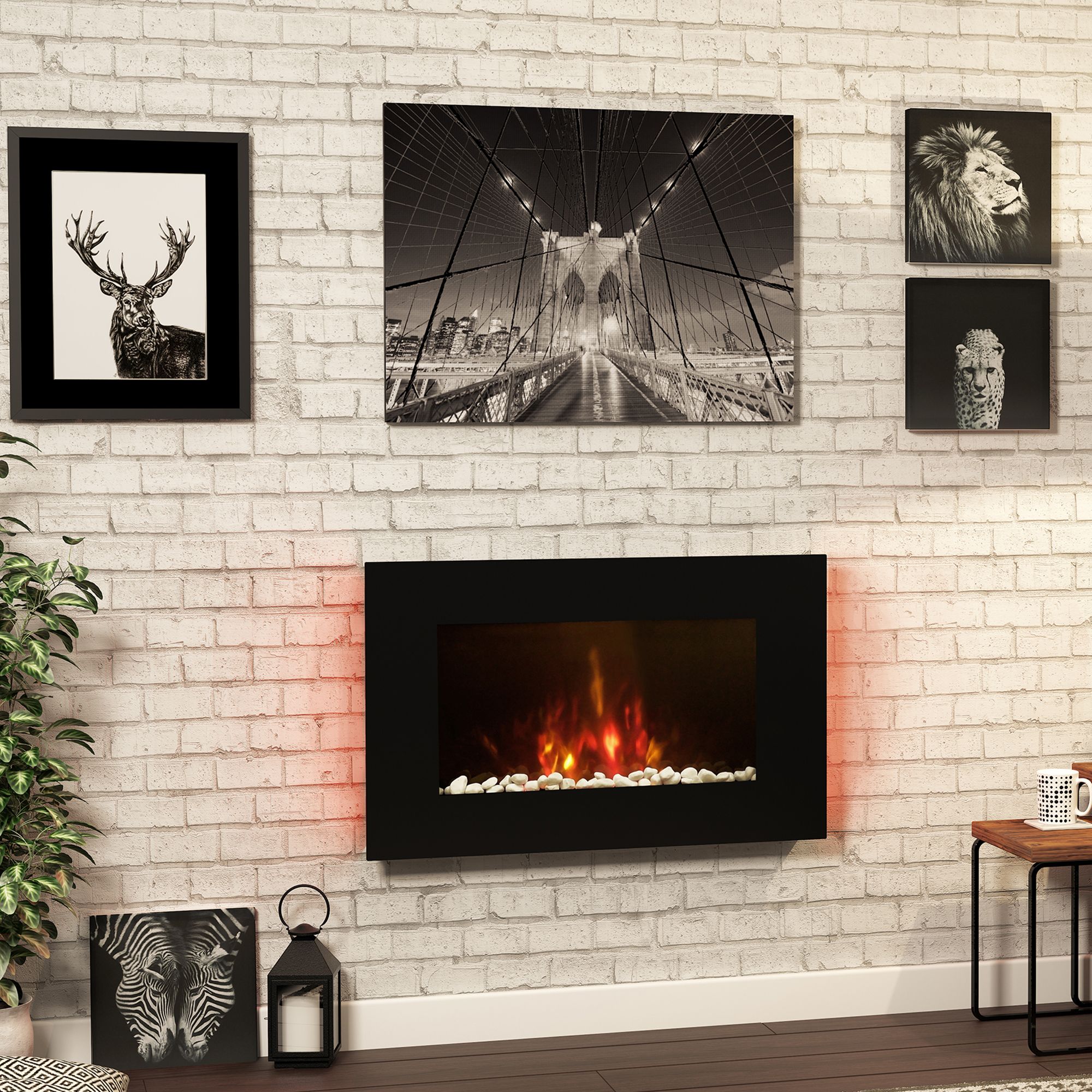 Be Modern Abington 2kW Wall-mounted Electric Fire