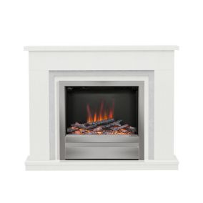 Be Modern Alena White Chrome effect Fire suite