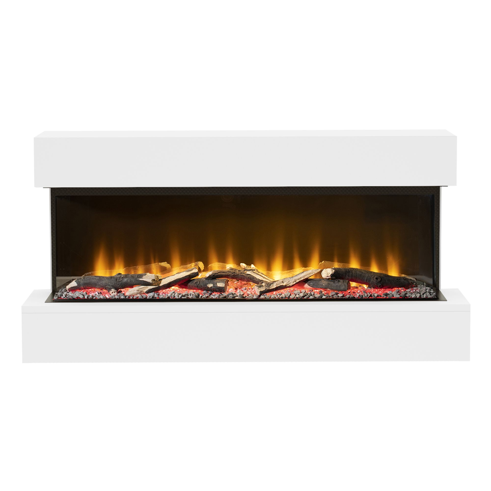 Be Modern Ashgrove Contemporary 2kW Matt White Electric Fire | DIY at Bu0026Q