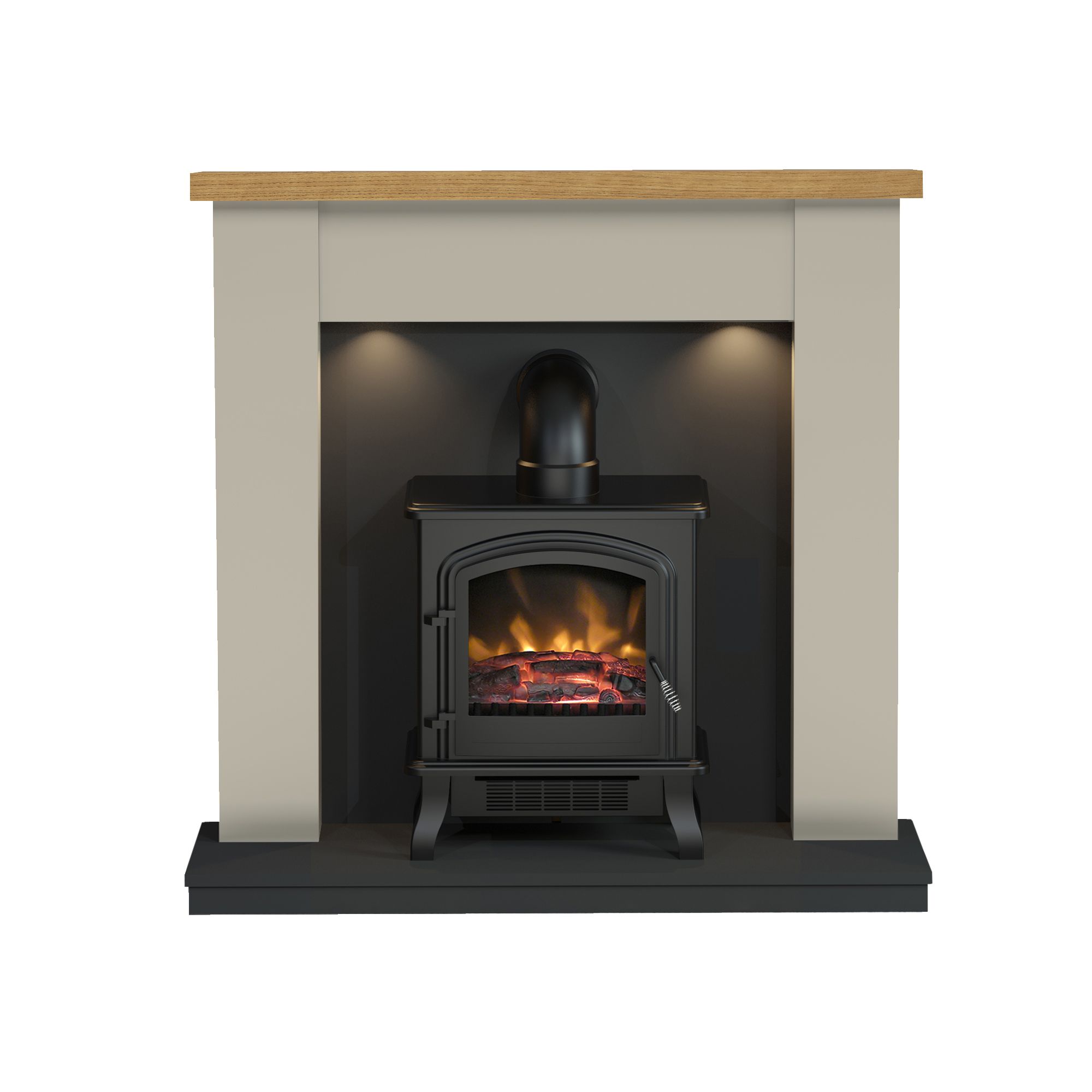 Be Modern Attley Black Stone effect Electric Stove suite | DIY at Bu0026Q