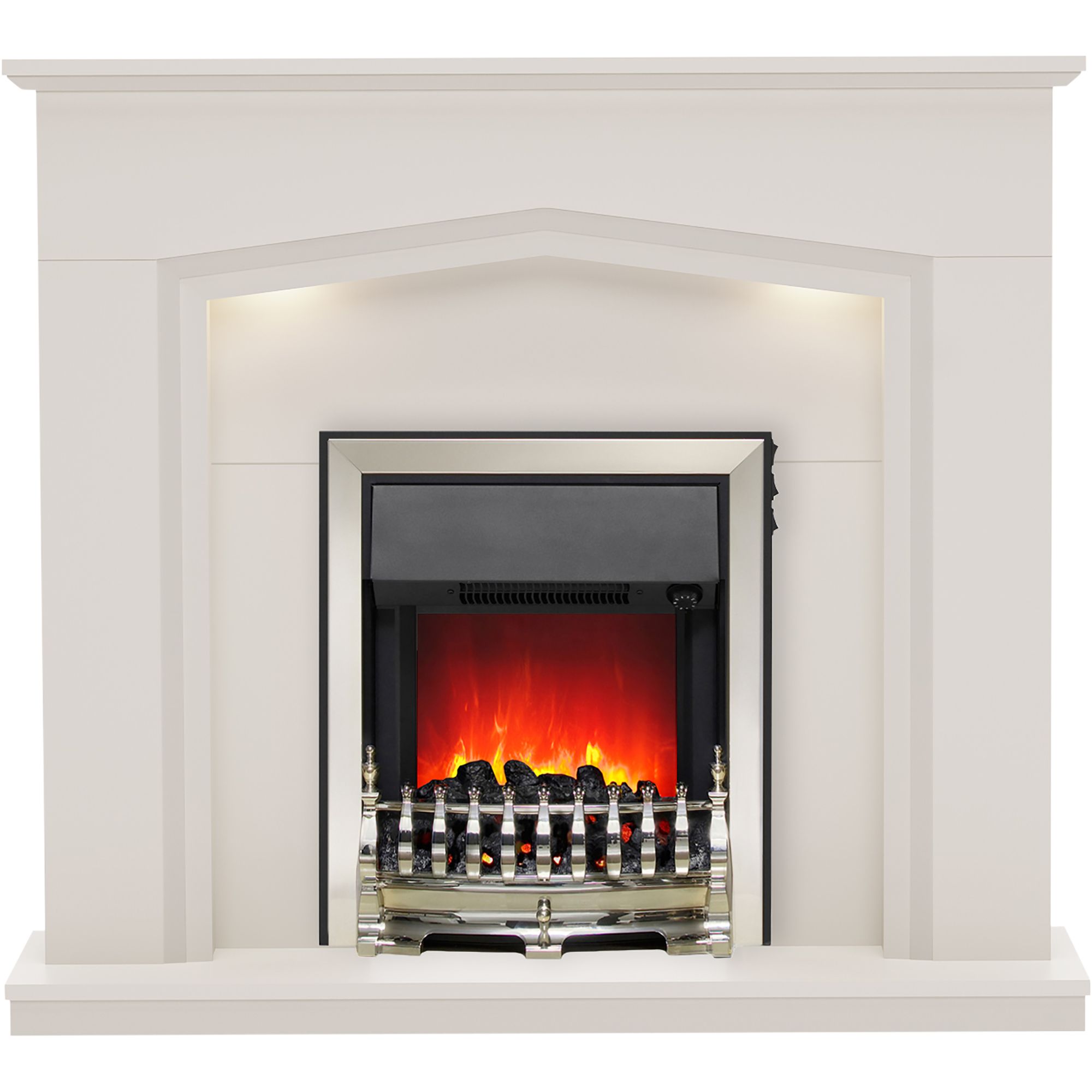 Be Modern Beauport Cashmere Freestanding Electric Fire suite