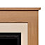 Be Modern Blakemere Oak effect Freestanding Electric Fire suite