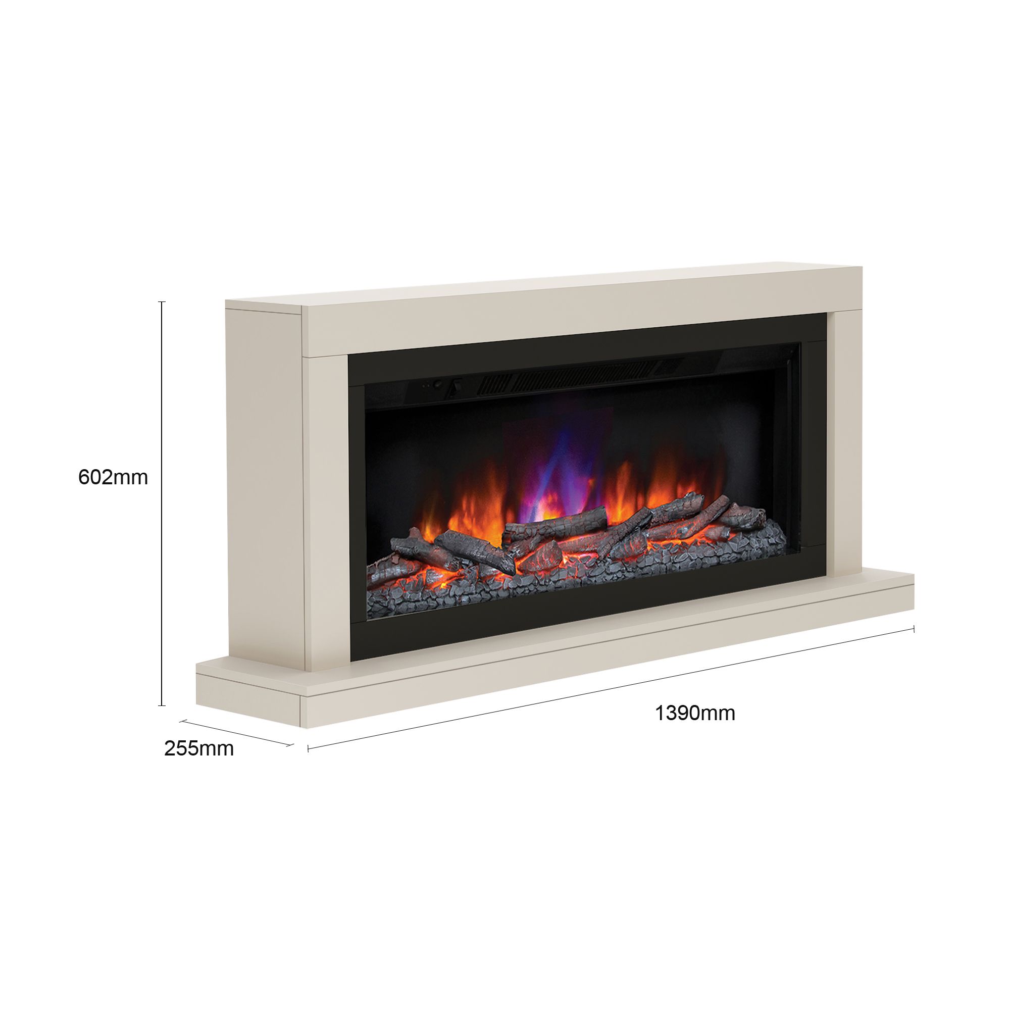 Be Modern Camaro Cashmere Wall-mounted Electric fire suite