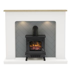 Be Modern Charing White & oak Fire suite