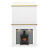 Be Modern Charingworth White Oak effect Freestanding Electric Stove suite
