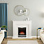 Be Modern Chelford White Inset Electric Fire suite