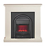 Be Modern Colville Soft white & anthracite Freestanding Electric Fire suite
