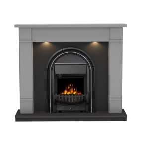 Grey Fireplace suites | Fires, stoves u0026 electric heating | Bu0026Q