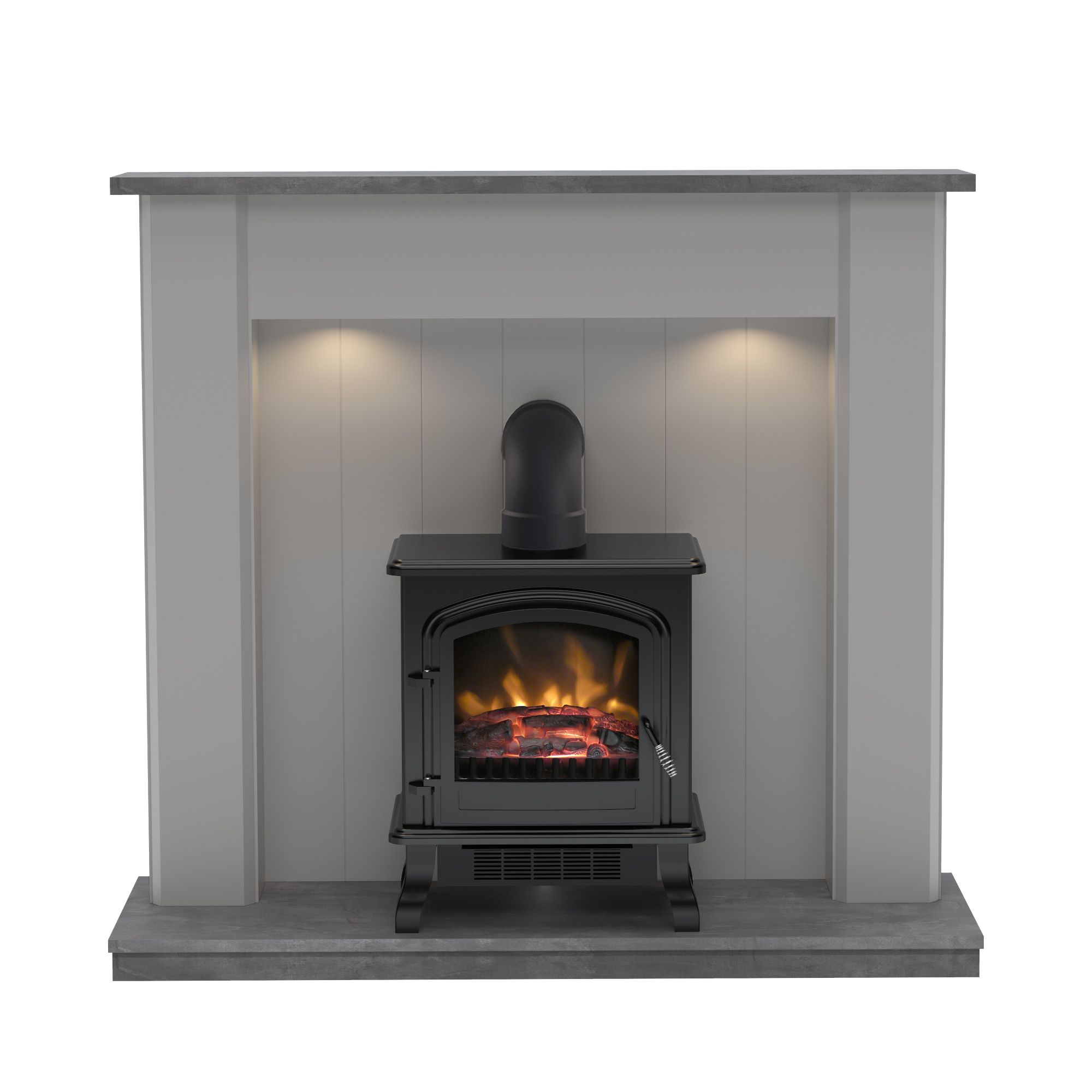 Be Modern Eastcote Grey Freestanding Electric Stove suite