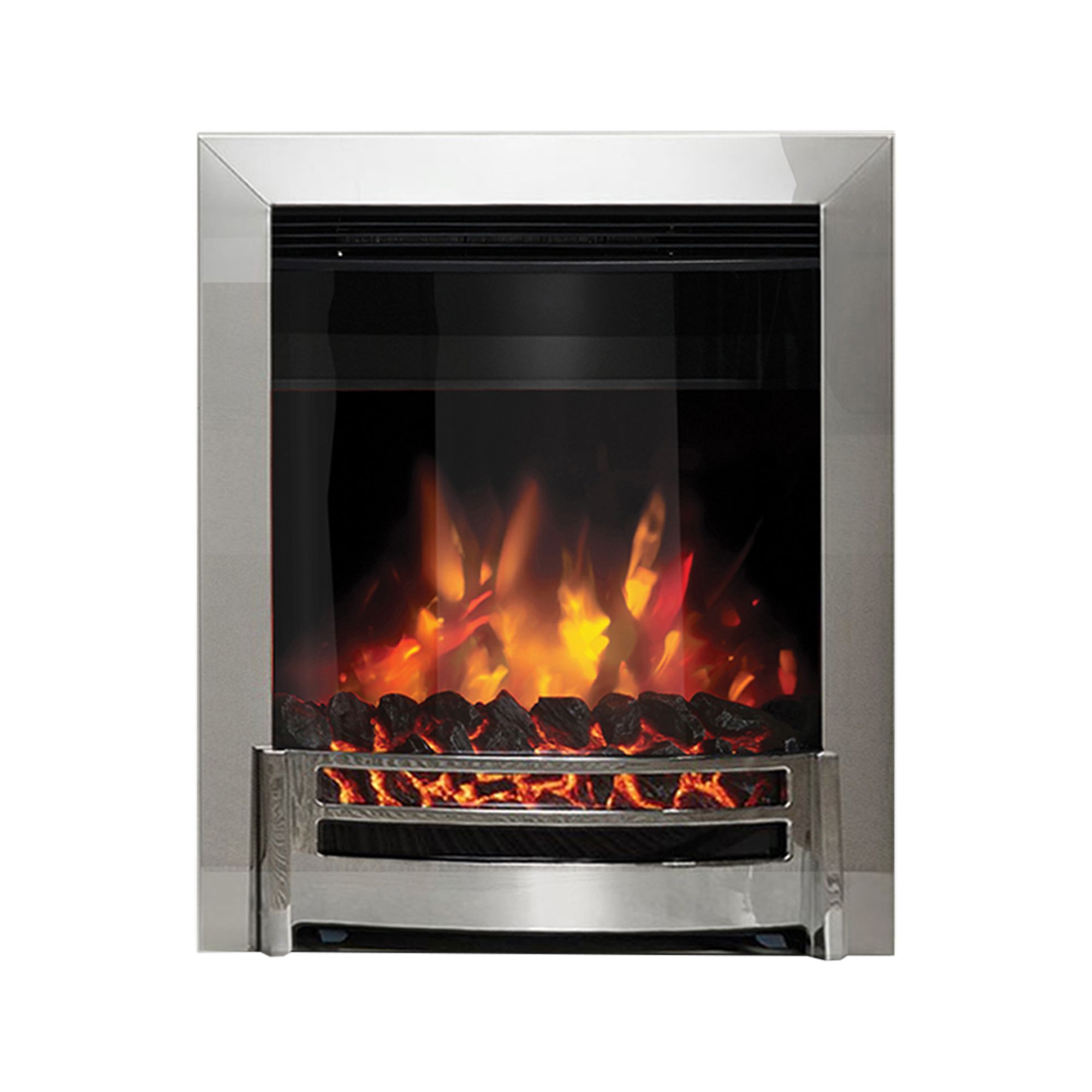 Be Modern Edana Modern 2kW Chrome effect Electric Fire | DIY at Bu0026Q