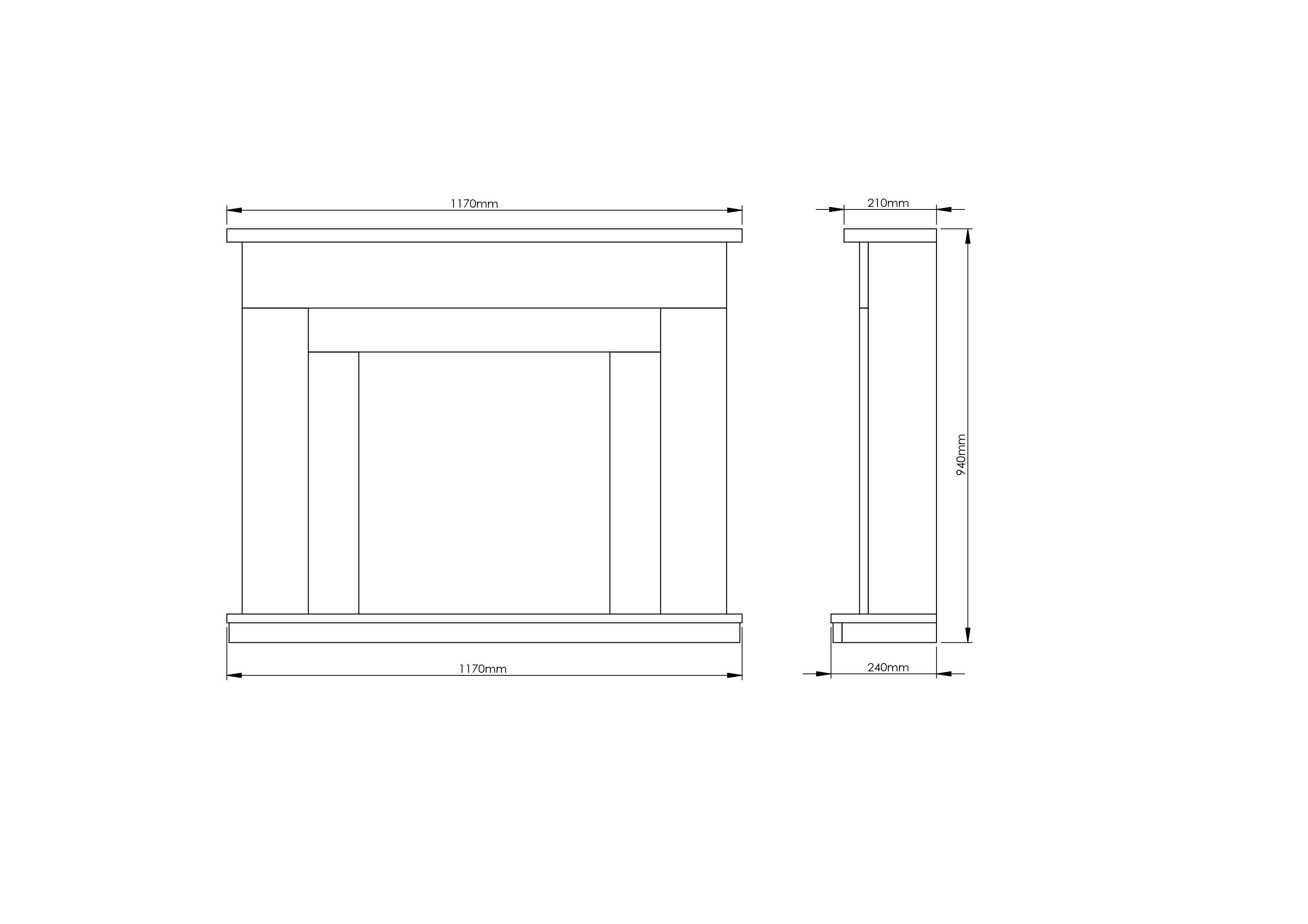Be Modern Evelina Manila Micro Marble Chrome effect Freestanding Electric Fire suite
