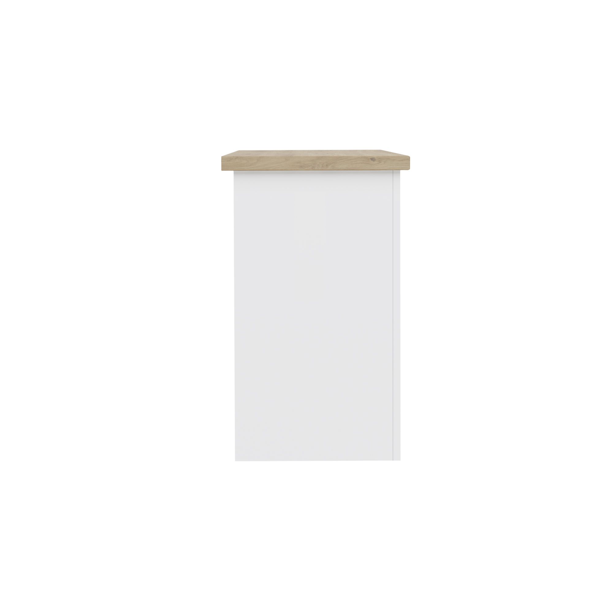 Be Modern Farlington Ash white & black Glass, MDF & metal Freestanding Electric Fire suite