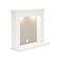 Be Modern Fontwell Cashmere & white Fire surround set with Lights included