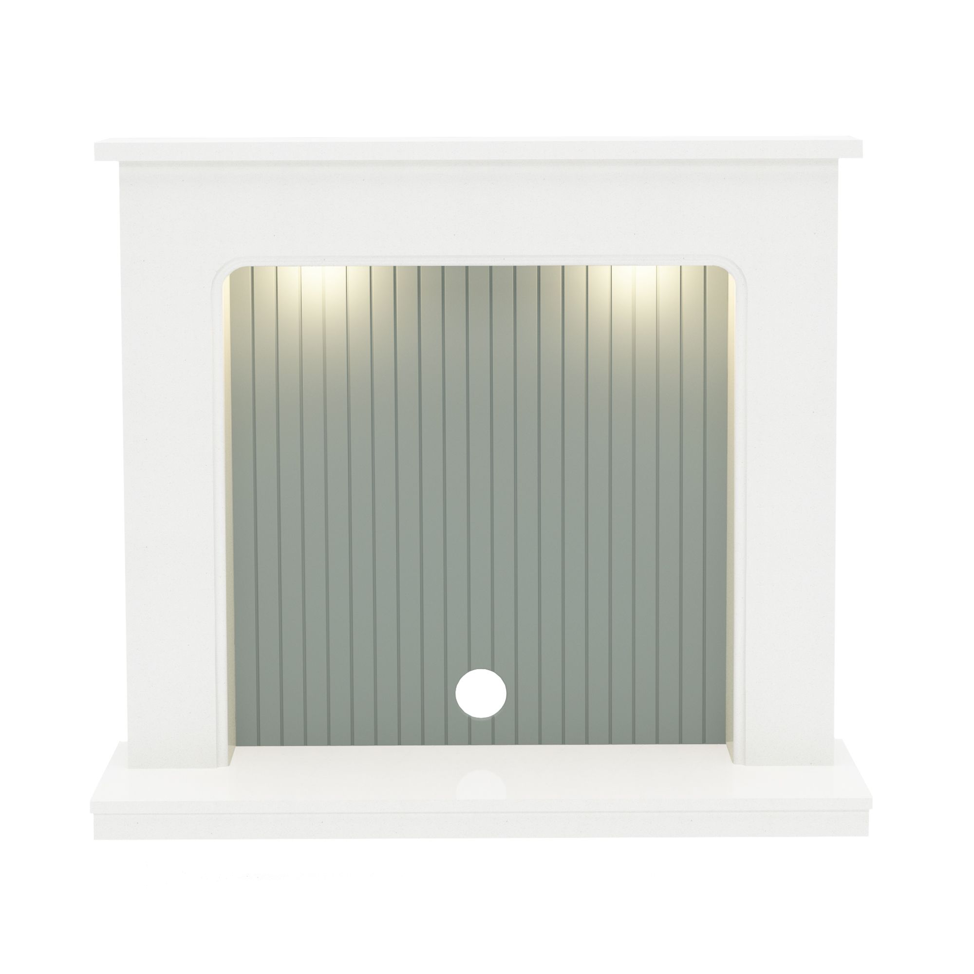  Sage Green Stripes Magnetic Fireplace Cover 39x32