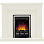 Be Modern Francis Soft white Chrome effect Fire suite