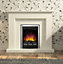 Be Modern Francis White Electric fire suite