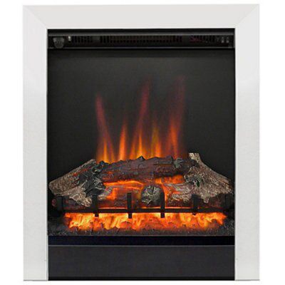 Be Modern Fremont Chrome effect Electric Fire 841 | DIY at Bu0026Q