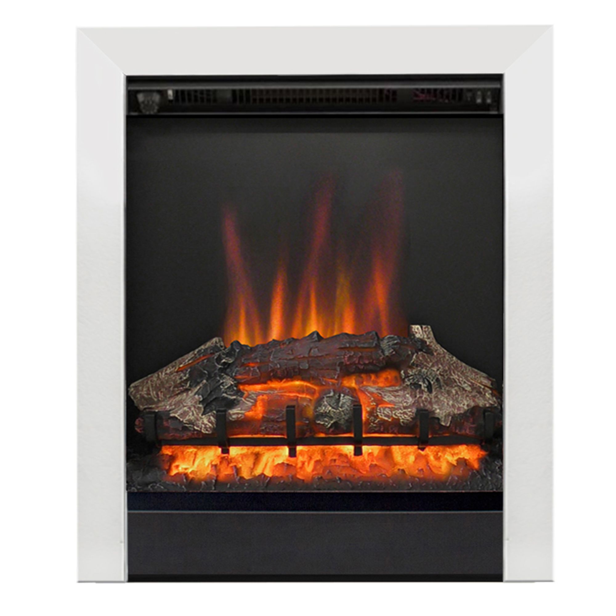 Be Modern Fremont Chrome effect Electric Fire DIY at B&Q