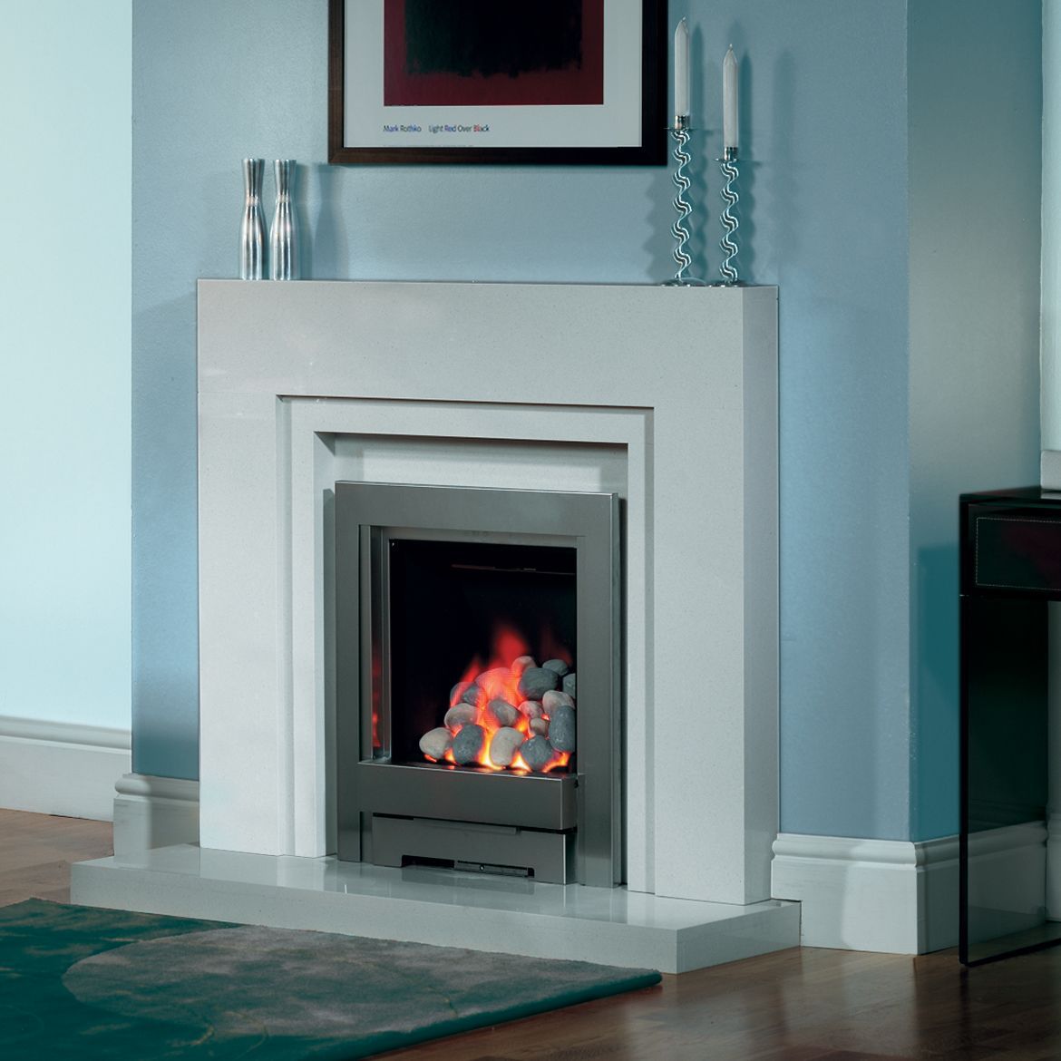 Be Modern Marella White Fireplace surround set