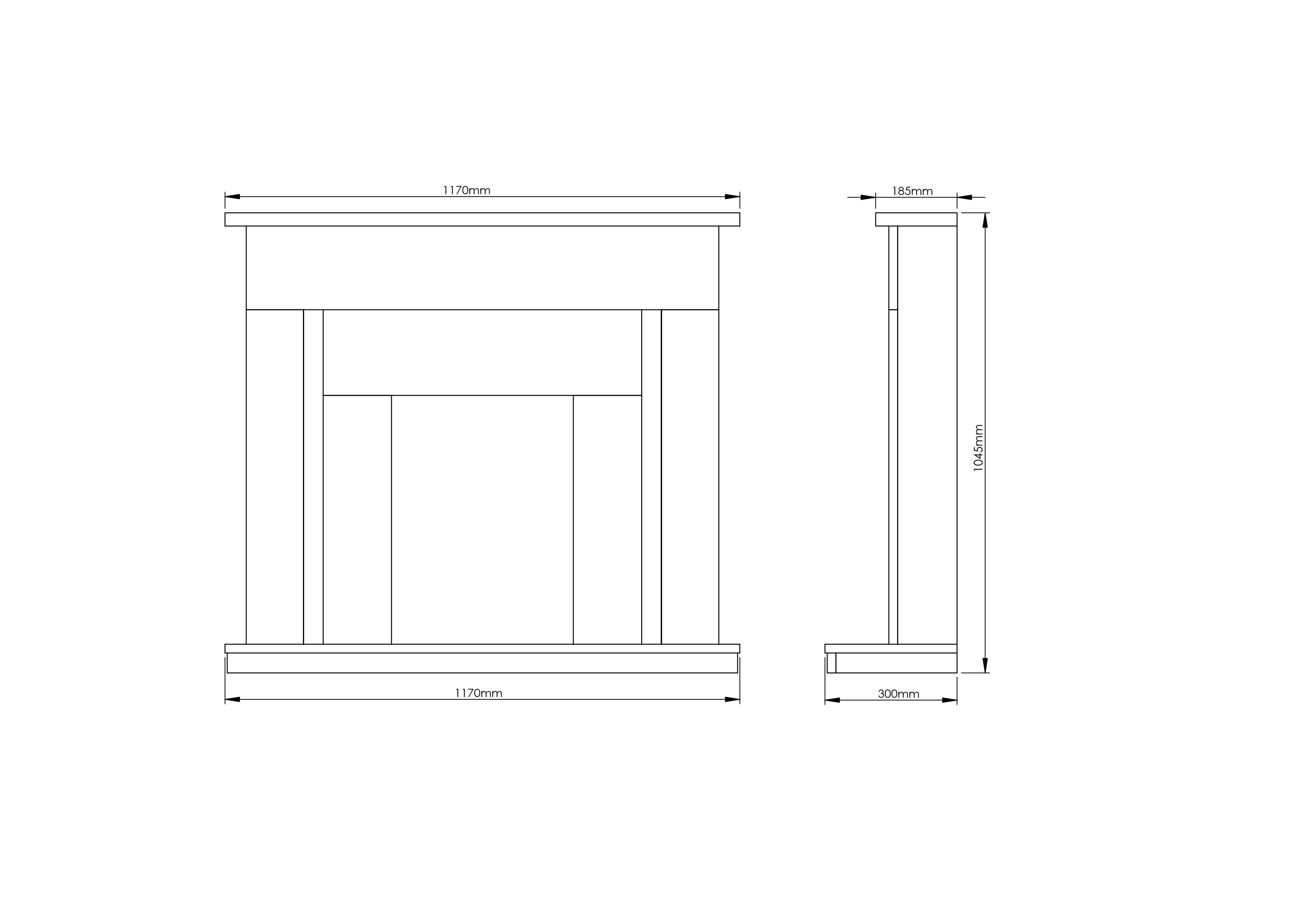 Be Modern Mariano Manila Micro Marble Chrome effect Freestanding Electric Fire suite