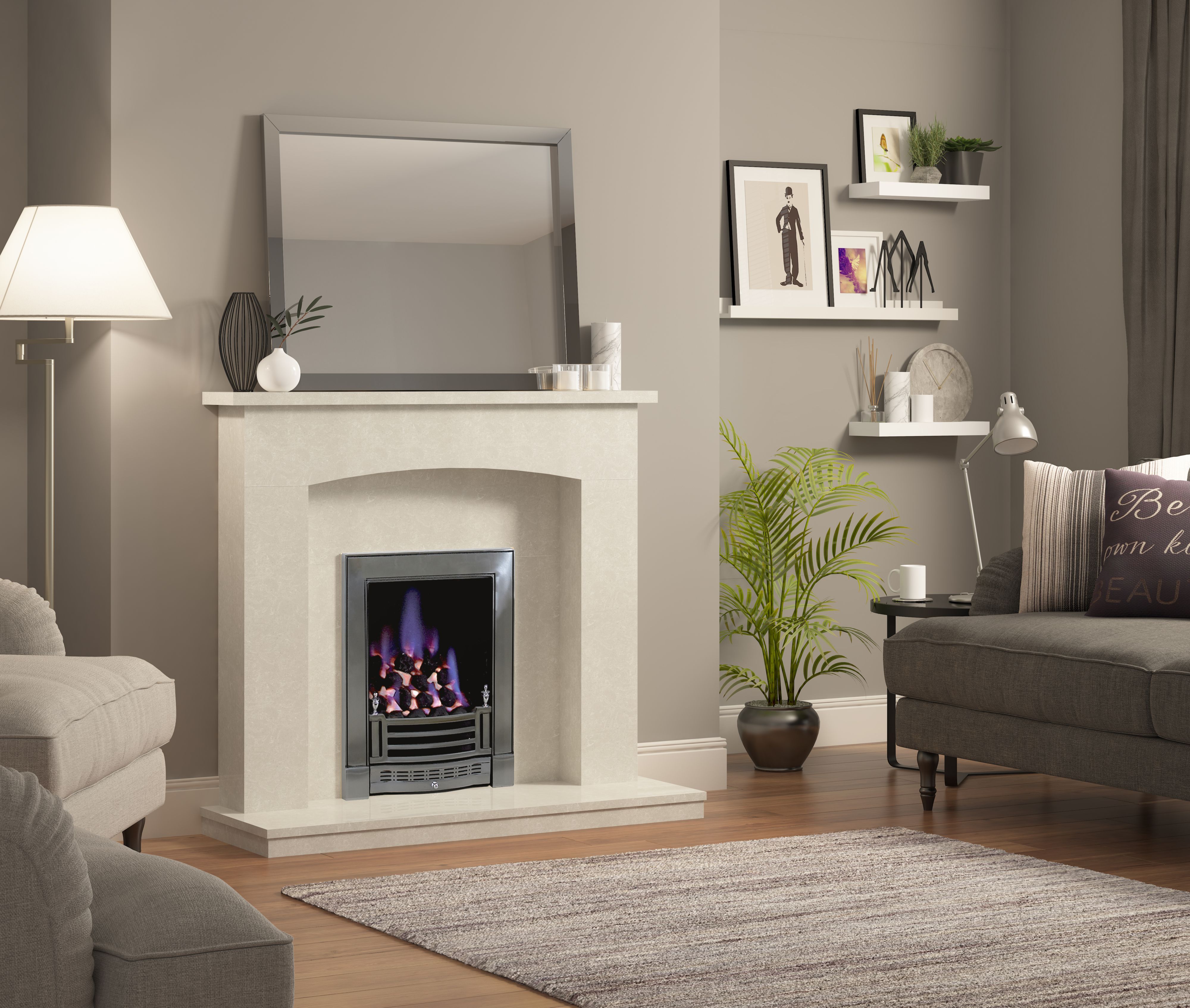 Be Modern Midland Manila Fireplace surround set DIY at B&Q