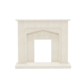 Be Modern Oslo Manila Fire surround set with Lights included