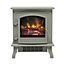 Be Modern Torva 1.8kW Gloss Grey Cast enamel effect Electric Stove