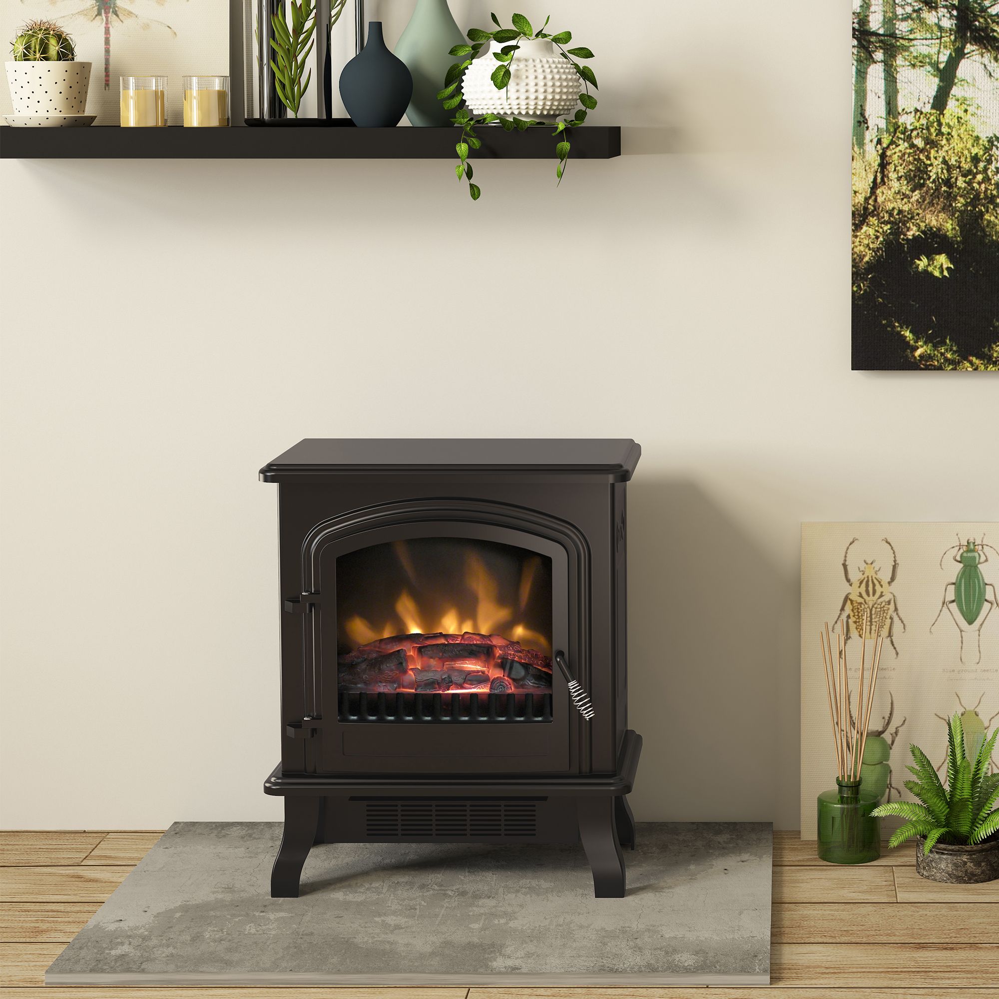 Be Modern Torva 2kW Matt Electric Stove | DIY at Bu0026Q