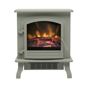 Be Modern Torva Traditional 1.8kW Gloss Grey Cast enamel effect Electric Stove