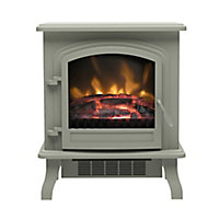 Be Modern Torva Traditional 1.8kW Grey Cast enamel effect Electric Stove