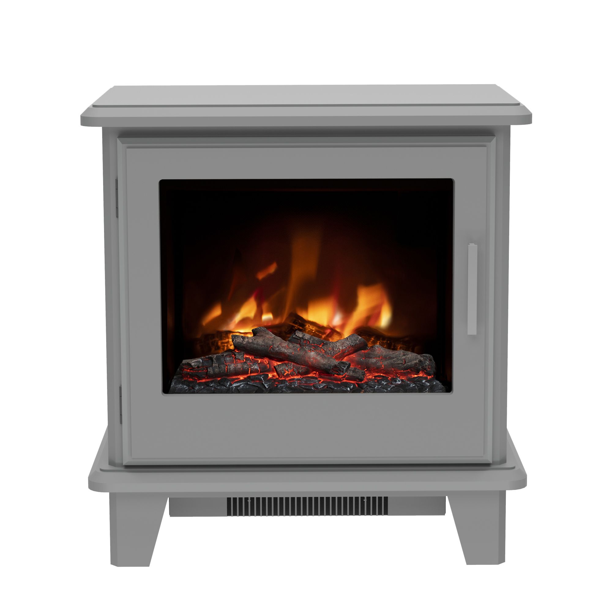 Be Modern Wilmslow 2kW Matt Grey Electric Stove (H)585mm (W)550mm