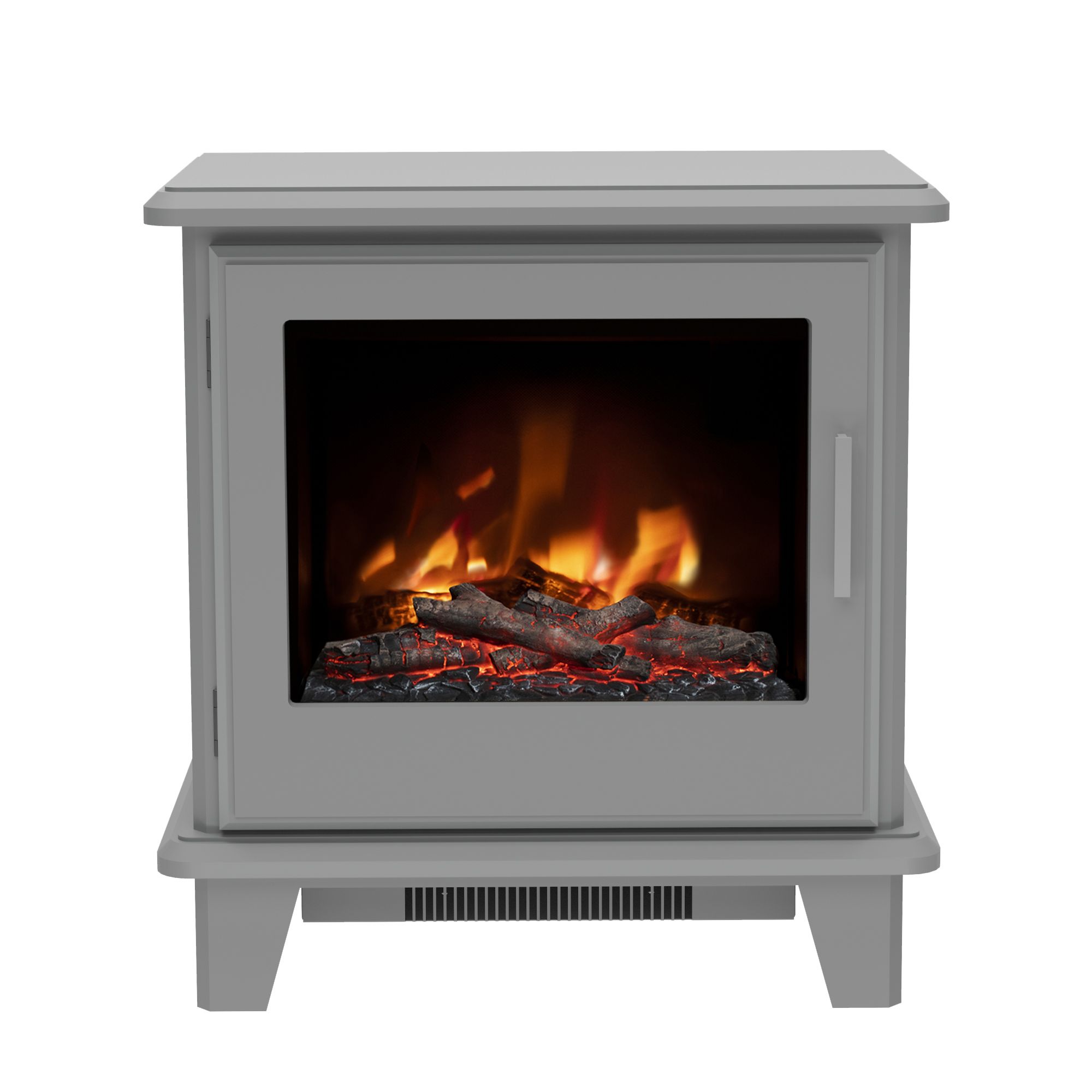 Be Modern Wilmslow Modern 2kW Matt Grey Electric Stove | DIY at Bu0026Q
