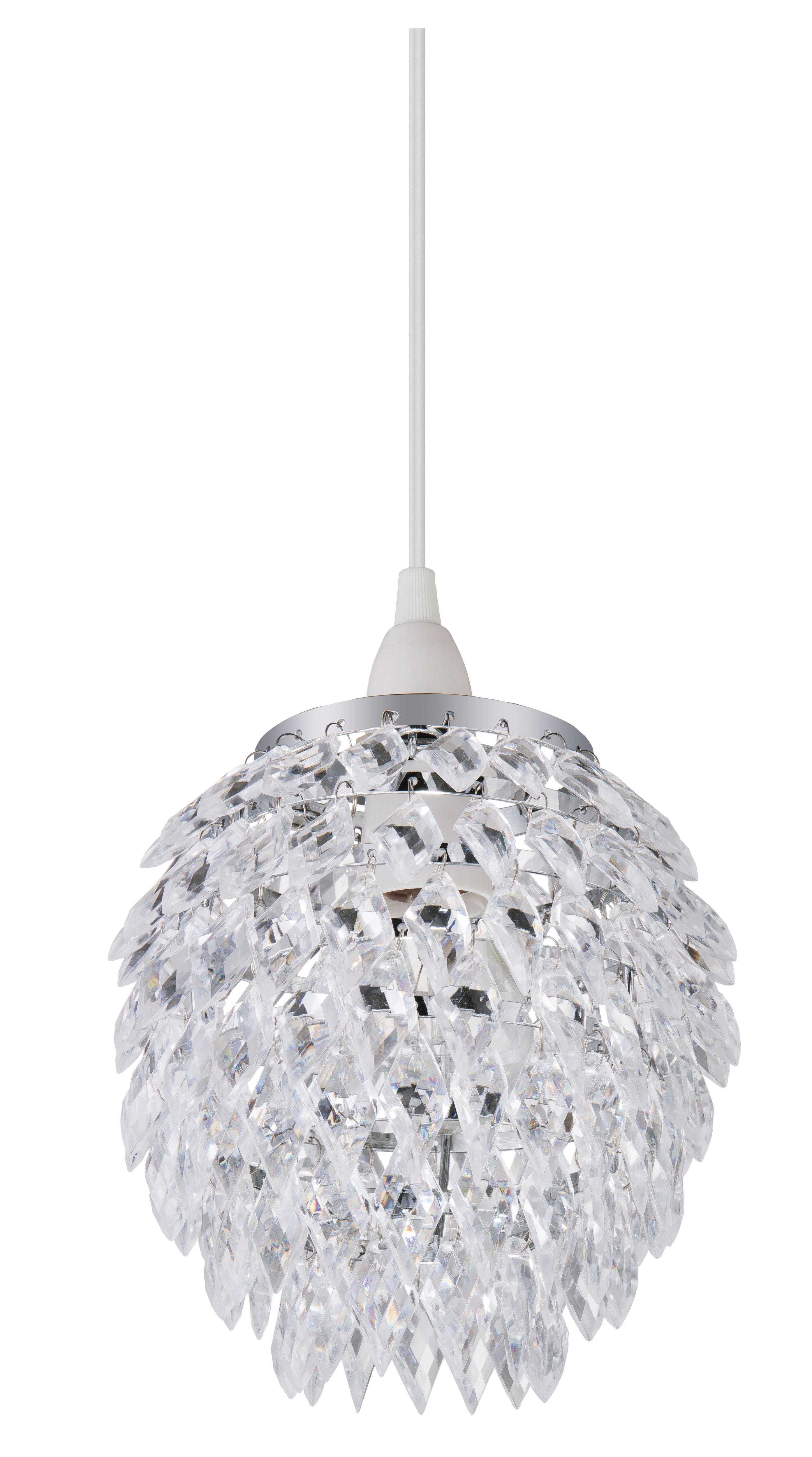 Becca Clear Crystal effect Beaded Pineapple Light shade (D)17cm