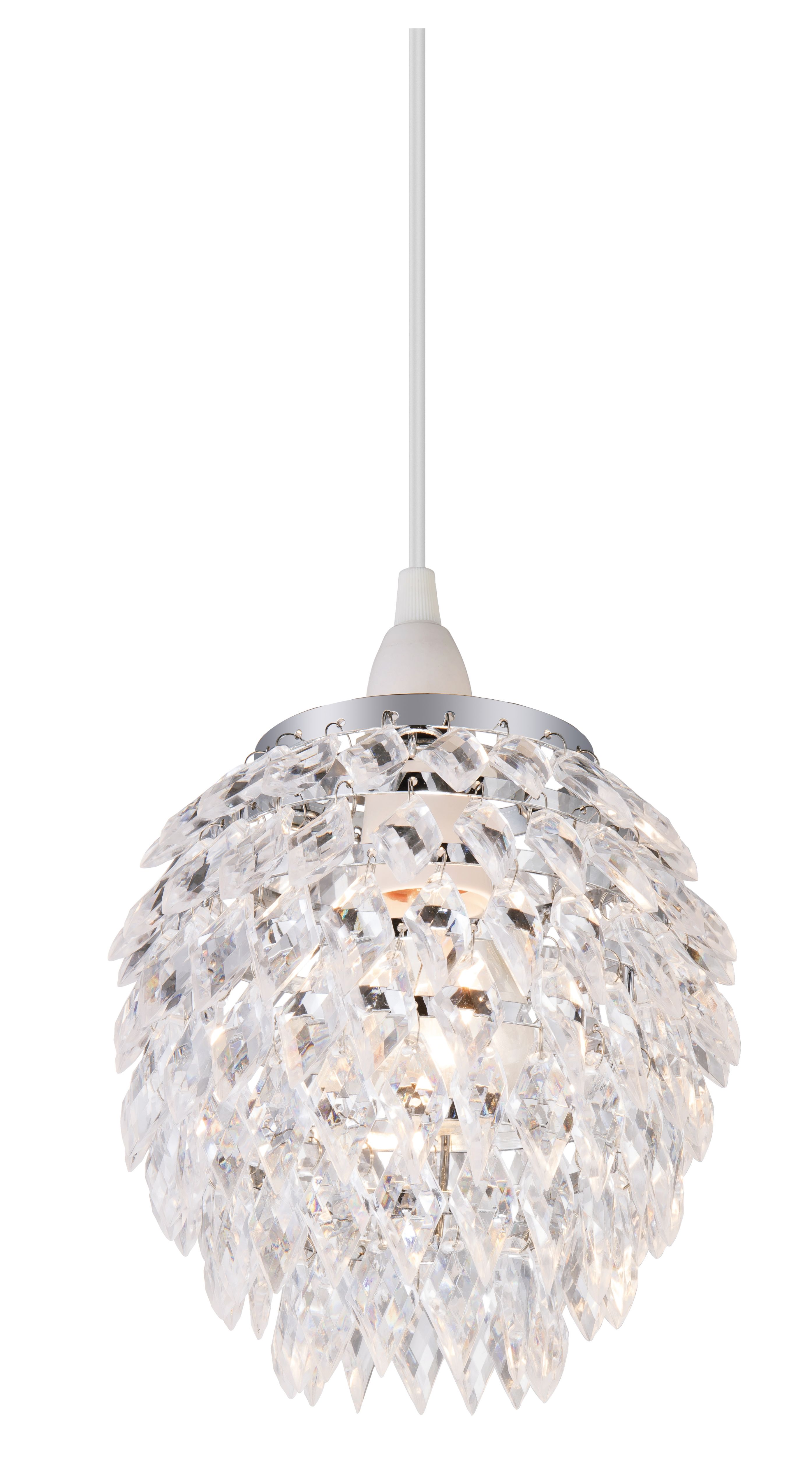 Becca Clear Crystal effect Beaded Pineapple Light shade (D)17cm