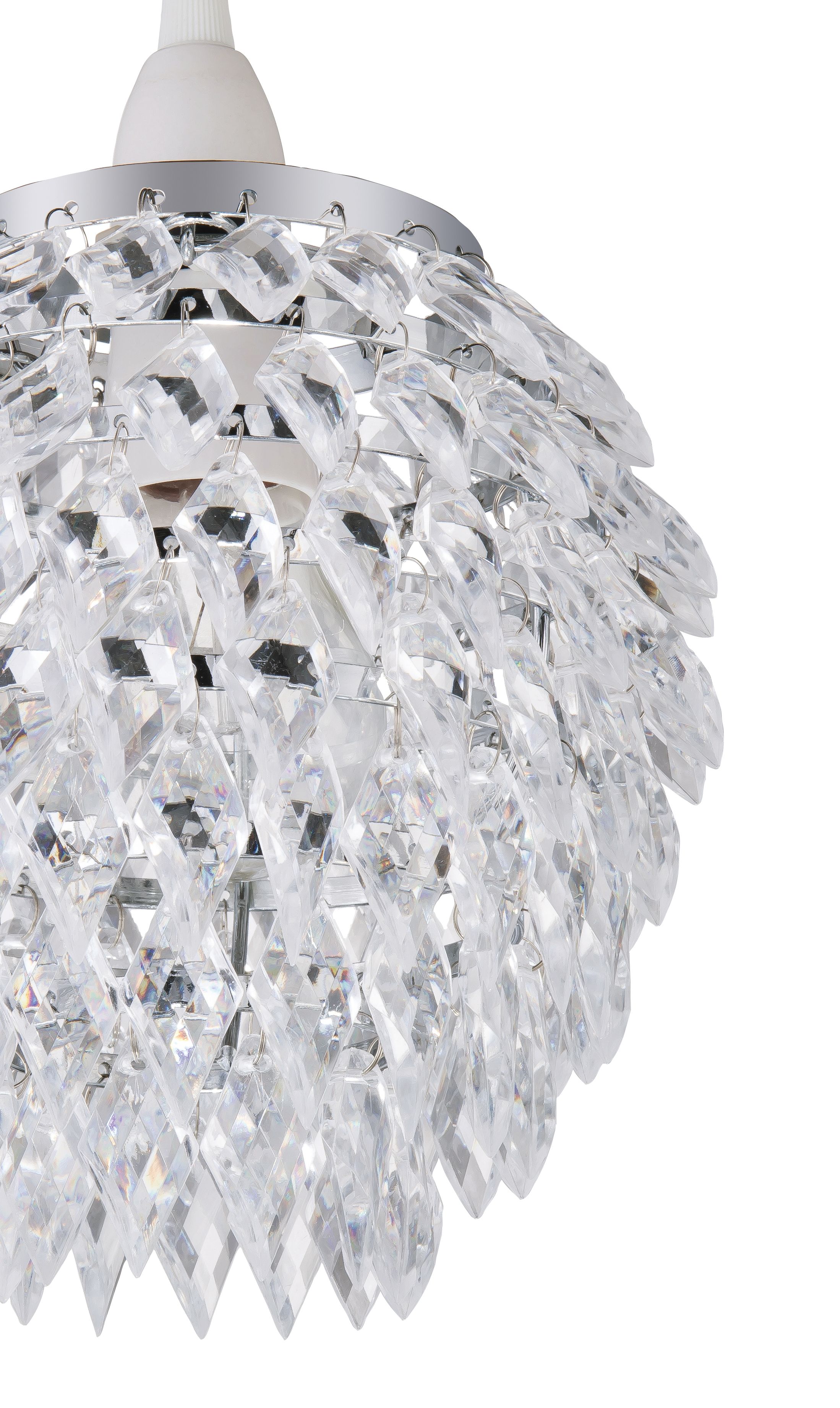 Becca Clear Crystal effect Beaded Pineapple Light shade (D)17cm