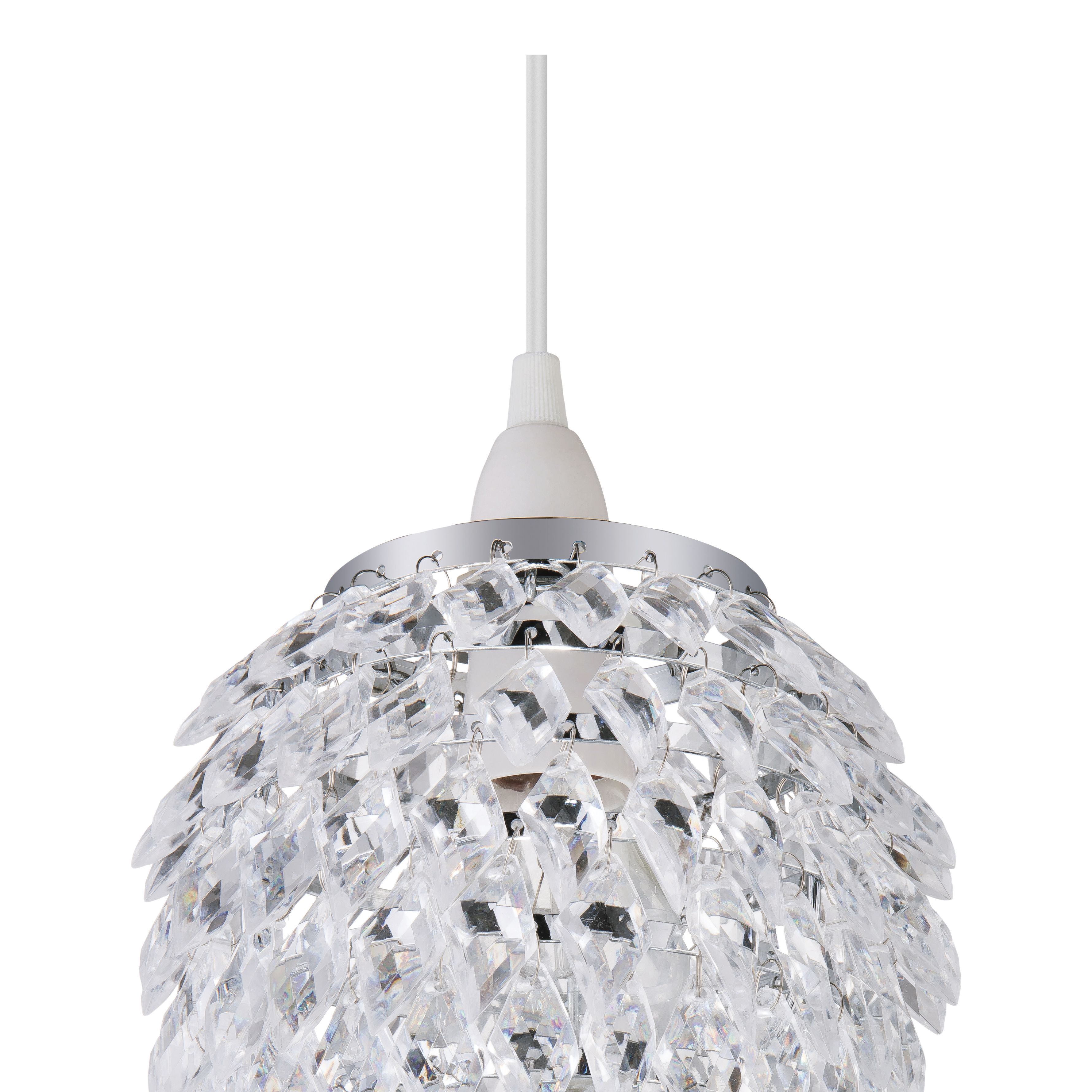 Becca Clear Crystal effect Beaded Pineapple Light shade (D)17cm
