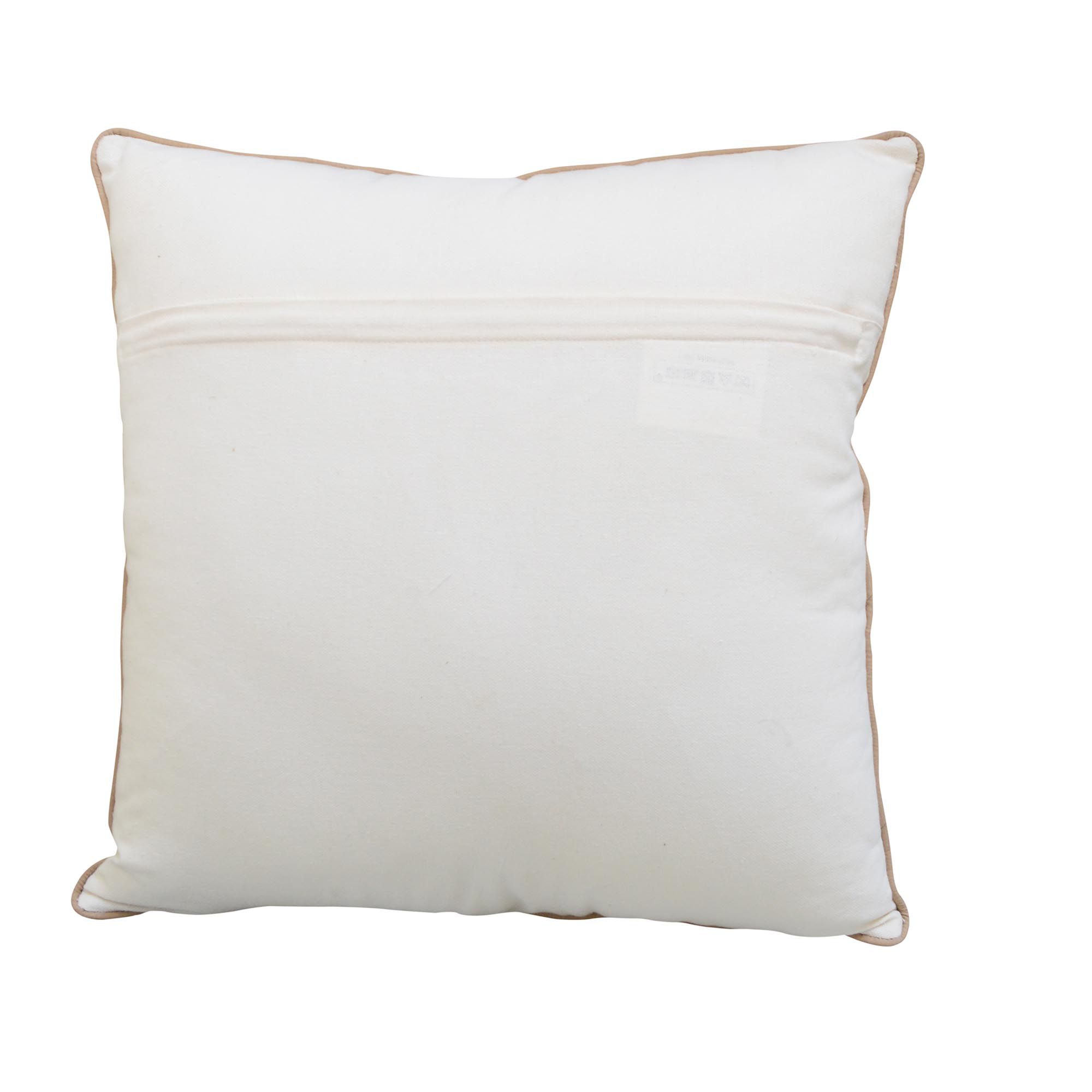 Bee Multicolour Beaded Embroidered effect Indoor Cushion, (L)40cm x (W)45cm