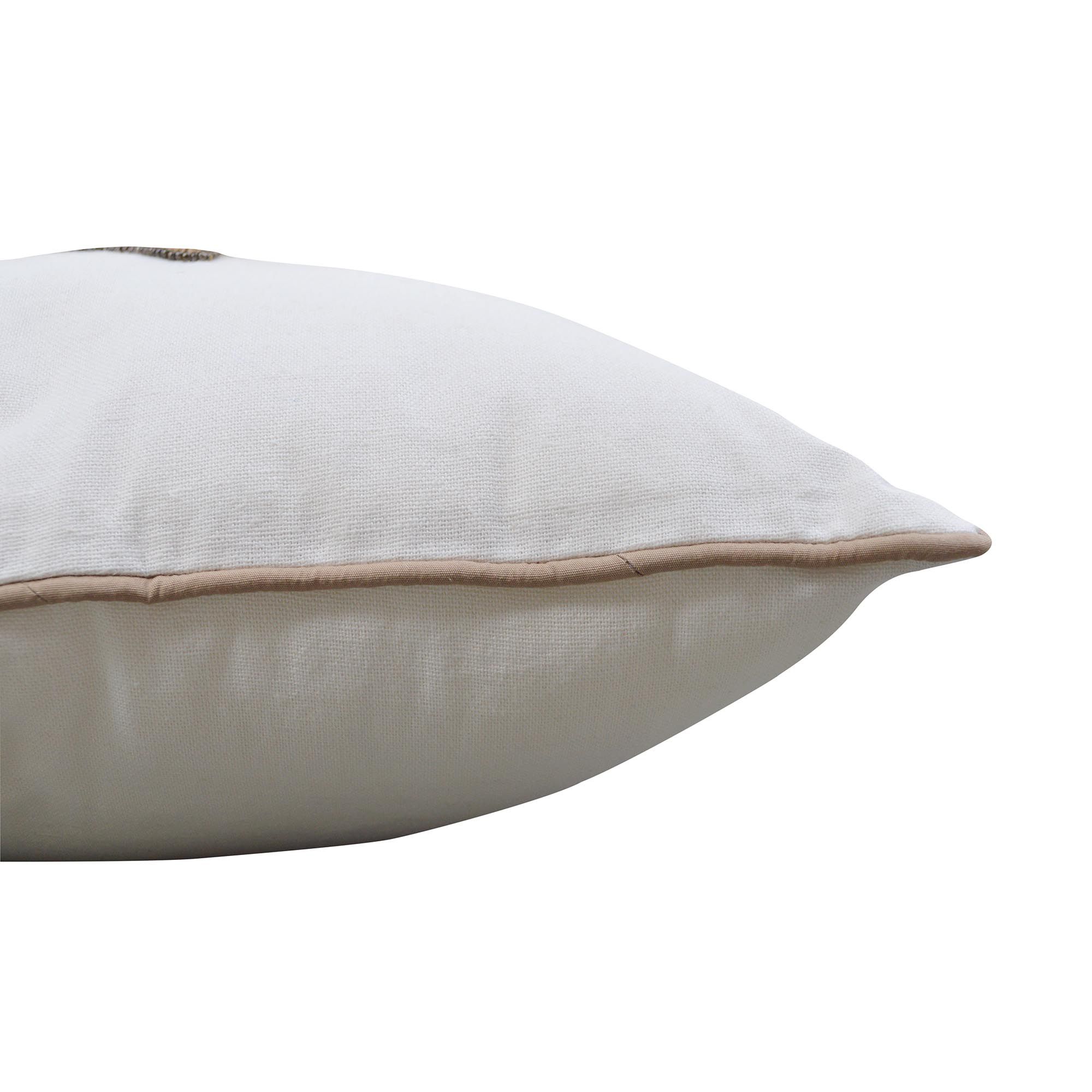 Bee Multicolour Beaded Embroidered effect Indoor Cushion, (L)40cm x (W)45cm