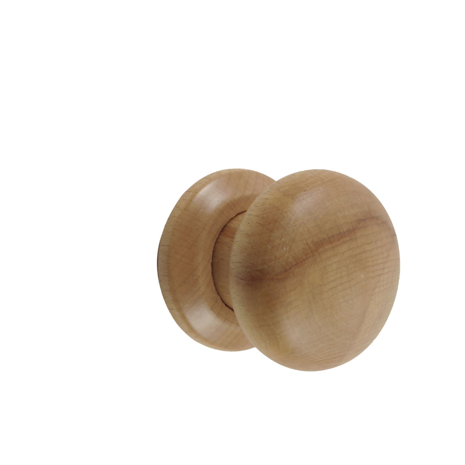 Round Beech Wood & Brass Wall Hook / Knob by 5mm Paper