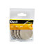 Beige Felt Protection pad (Dia)50mm, Pack of 4
