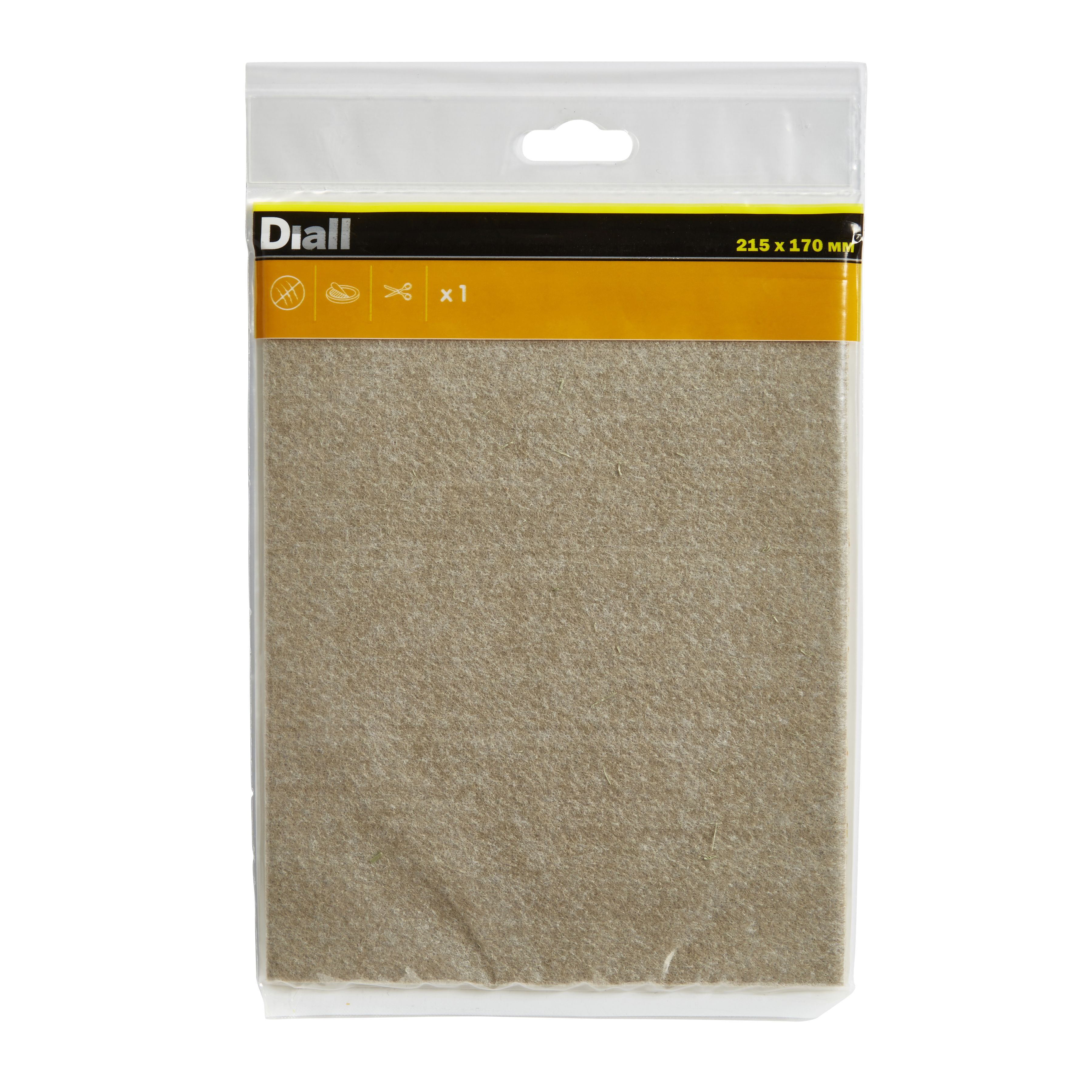 Beige Felt Protection pad (L)215mm (W)170mm