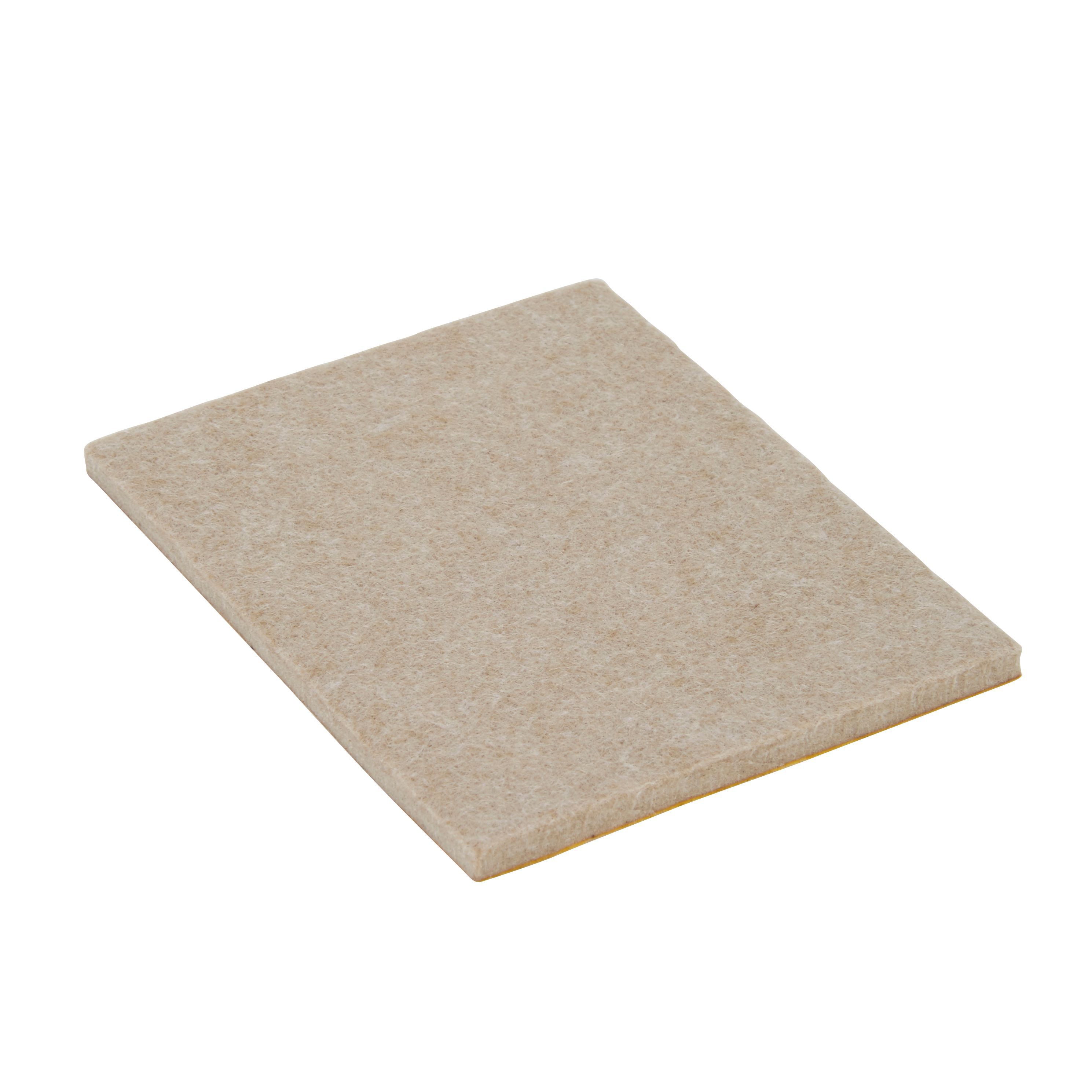 Beige Felt Protection pad (L)80mm (W)100mm