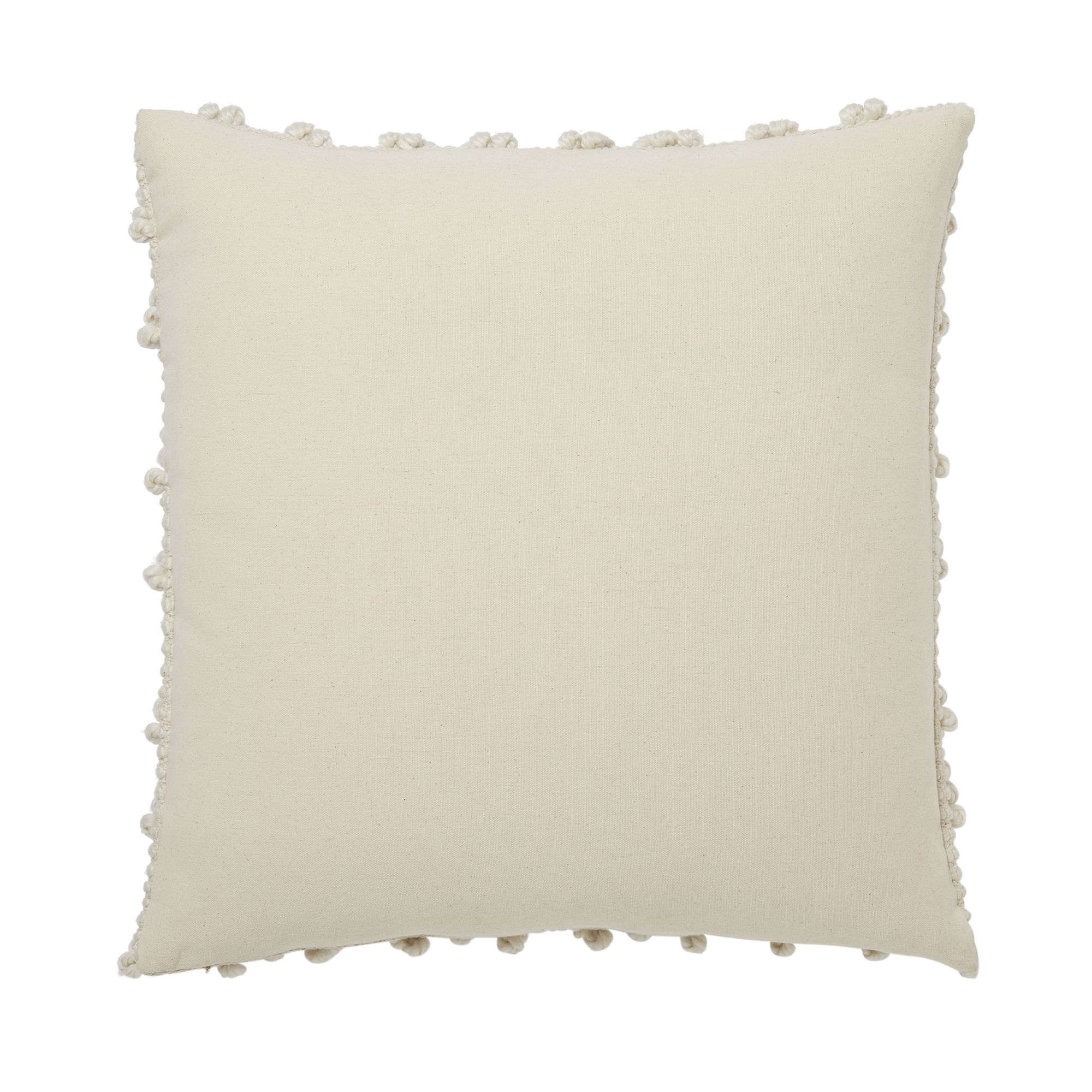Beige Loop chevron Woven & jacquard effect Indoor Cushion (L)50cm (W)50cm