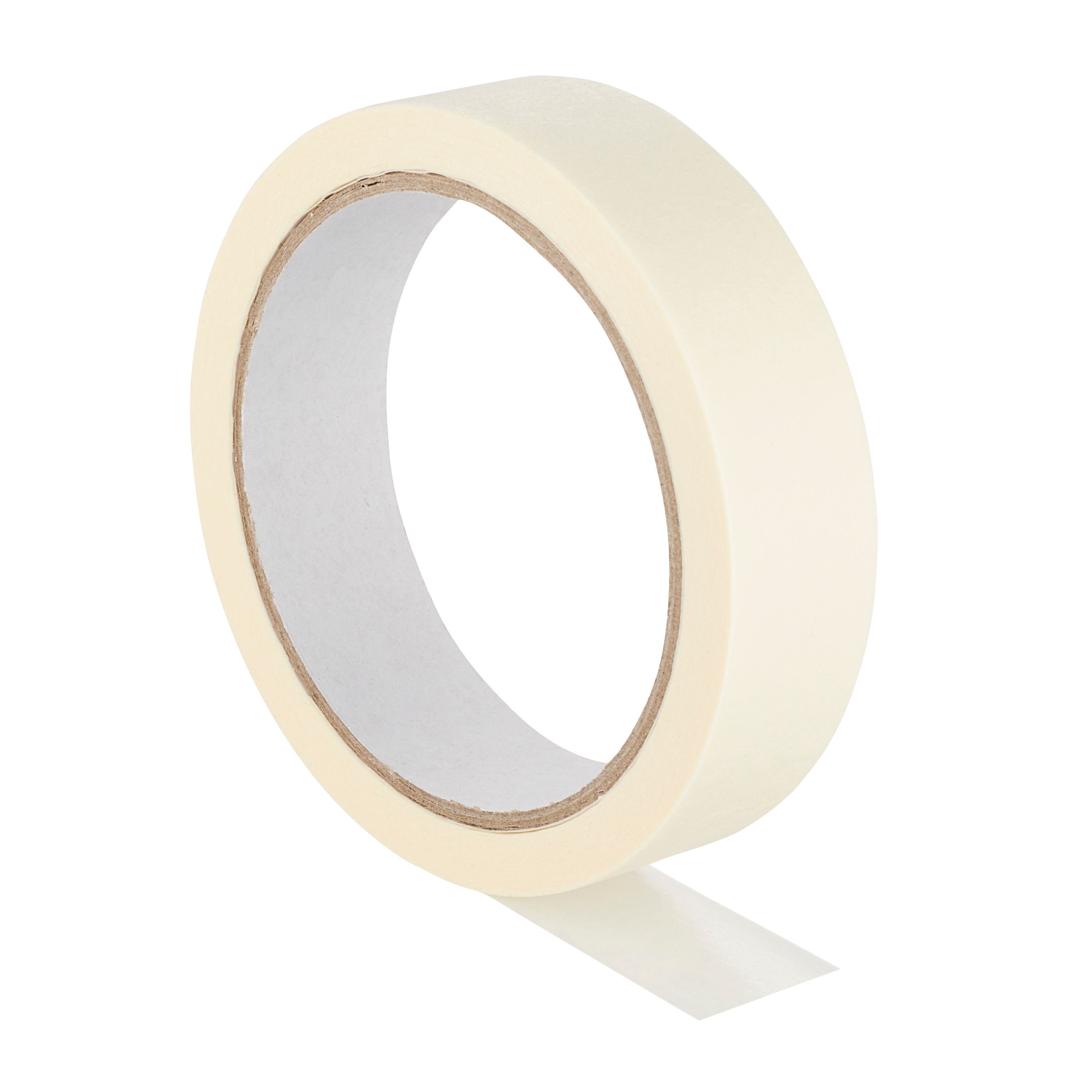 Beige Masking Tape (L)25m (W)24mm, Pack of 4 DIY at B&Q